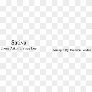 Sativa-jhene Aiko Ft - Music Clipart
