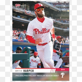 2019 Topps Now 13 Bryce Harper Philadelphia Phillies - Bryce Harper Philly Phanatic Cleats Clipart