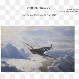 Spitfire Prelude Sheet Music For Piano, Trumpet, French - Supermarine Spitfire Clipart