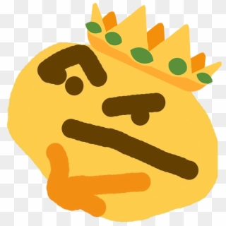 Thinking Face Meme Png - Distorted Emoji Face Clipart