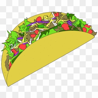 Taco Detailed Icon - Clip Art Taco Transparent - Png Download