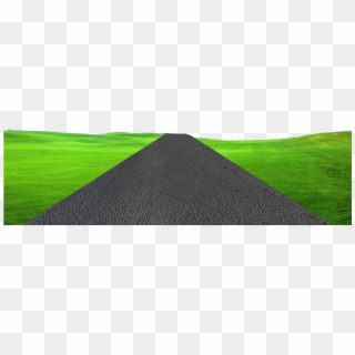 High Way - Road With Grass Png Clipart