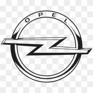 Opel Symbol Hd Png - Opel Logo Black And White Clipart