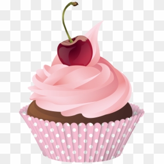 Pink Cupcake Png - Cupcakes With Sprinkles Clipart Transparent Png