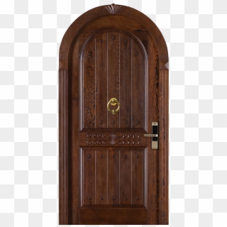 Wooden Door W4024 - Wood Arch Doors Png Clipart