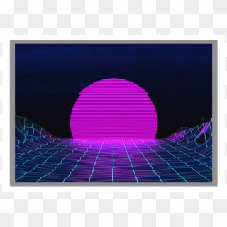 1-vaporwave - Circle Clipart