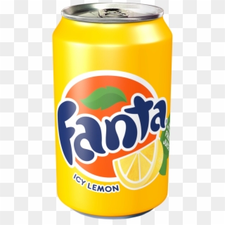 Vueqc Fanta Icy Lemon 330ml Can - Fanta Lemon Can Png Clipart