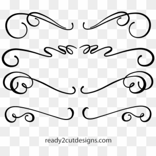Picture Library Download Calligraphic Files For Download - Line Art Clipart