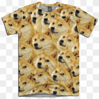 Camiseta Meme Doge Shibe Dog Psicodelico Trippy Acid - Funny Doge Face Clipart