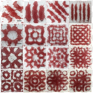 Assembly Of Microscale Materials On Faraday Waves Clipart