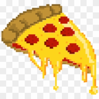 Pizza Pizza🍕 Love Pixels Tumblr Aesthetic Cheese Peper - Pizza Pixel Art Png Clipart