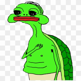 Aesthetic Clipart Pepe - Oh My Gawd Turtle - Png Download
