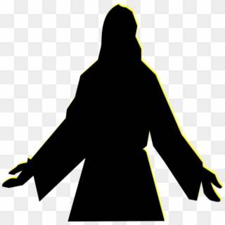 600 X 596 7 - Jesus With Open Arms Silhouette Clipart
