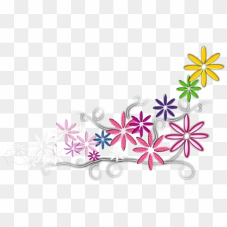 Flower And Mouse With Vines Clipart