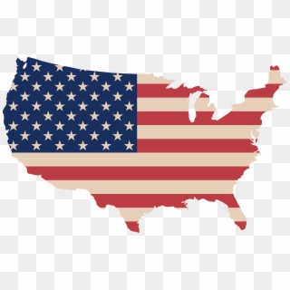 This Free Icons Png Design Of Usa Map And Flag Clipart