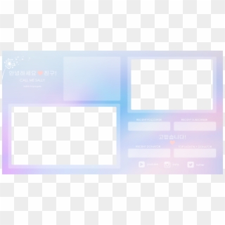 Transparent Purple Twitch Overlay Clipart