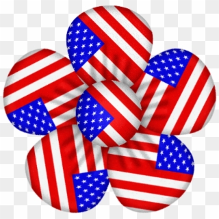 Free Png Usa Flag Flower Decor Png Images Transparent - Happy Fourth Of July Flowers Clipart