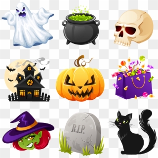 Halloween Png Creepy Clipart Pictures Collection - Creepy Halloween Decorations Clipart Transparent Png
