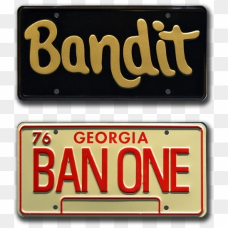 Smokey And The Bandit <br />two - Bandit License Plate Clipart