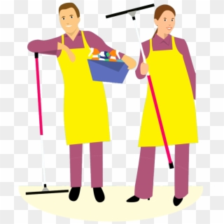 House Cleaning Service - Husband And Wife Cleaning Team Clipart