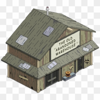 Tapped Out Old Abandoned Warehouse - Abandoned Warehouse Cartoon Clipart