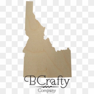 Wooden Idaho State Shape Cutout - Idaho Clipart