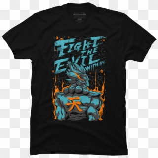 Fight The Evil Within - Gogeta Blue Shirt Clipart