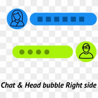 Chat Head Bubbles - Colorfulness Clipart