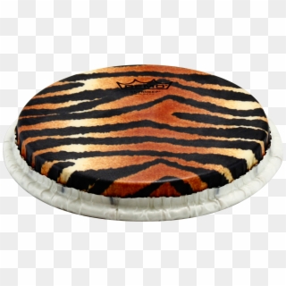 Remo Tucked Skyndeep Bongo Drumhead-tiger Stripe Graphic, - M9 0850 S5 Sd007 Clipart