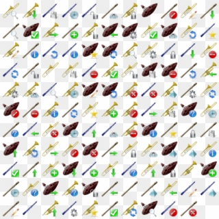 Wind Instruments Icon Pack By Iconshock - Collection Clipart
