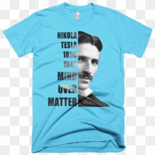 Tesla Mind Tee - University T Shirt Mockup Clipart