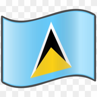 Nuvola Saint Lucian Flag - Triangle Clipart