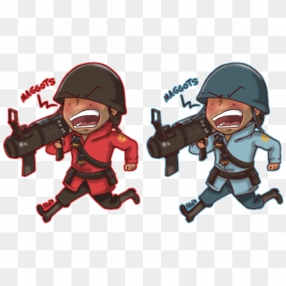 “ Finally, Got A Chance To Catch Up With My Tf2 Chibi - Chibi Soldier Tf2 Clipart