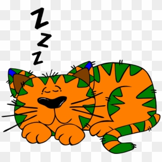 Small - Cat Sleeping Clip Art - Png Download