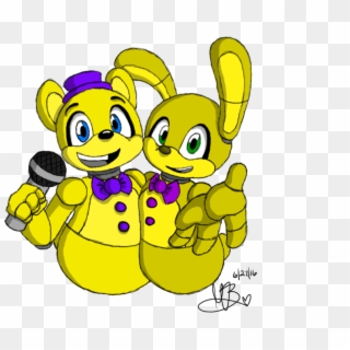 Those Two Animal-robot Things From Fredbear's, Y'know - Cartoon Clipart