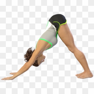 Downward Dog Yoga Pose - Stretching Clipart