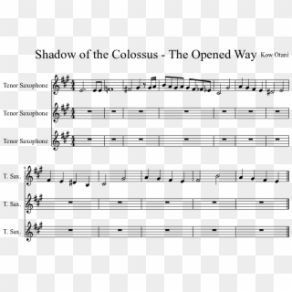 Shadow Of The Colossus - Shadow Of The Colossus Sheet Music Clipart