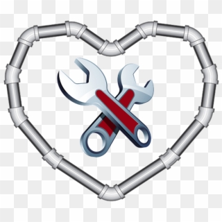 Plumber Plumbing Tools Pipefitter Steamfitters Pipe - Plumbing Valentines Day Clipart