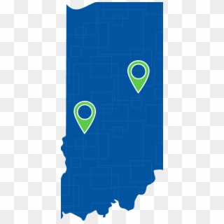 Indiana Map V2 - Graphic Design Clipart