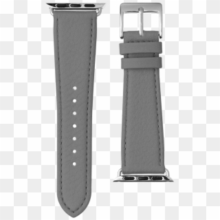 Nappa Leather Watch Band In Dark Grey For The Apple - Strap Clipart