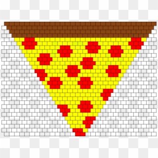 Pizza Bandana Bead Pattern - Motif Clipart