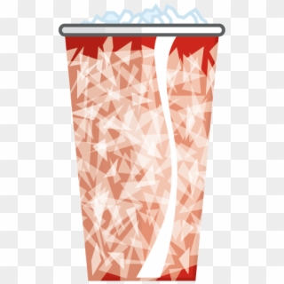 Un Poco De Soda Fría En Un Vaso De Papel Lleno De Hielo - Vase Clipart