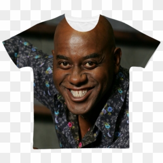 Ainsley Harriott ﻿classic Sublimation Adult T-shirt - Black Man Smile Meme Clipart