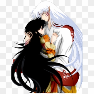 Rin And Sesshomaru's Hug From Inuyasha - Sesshomaru Png Deviantart Clipart