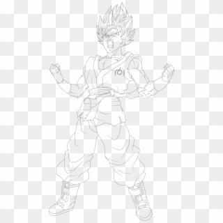 Ssgss Goku Coloring Pages 2 By Jon - Line Art Clipart