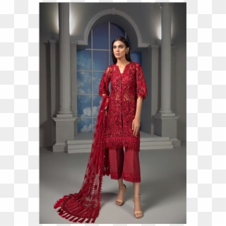 Sold Out Maryam Hussain Gulaab - Crimson Premium Collection Clipart