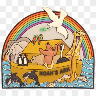 Noah's Ark 3d Magnet - Cartoon Clipart