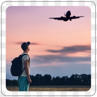 Watching Airplanes Course - Frase Mochilero De Viaje Clipart