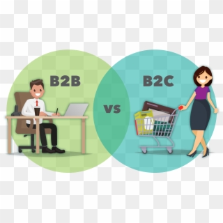 5 Key Differences Between B2b And B2c Marketing - E Commerce B2c Clipart