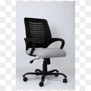 Office Chair In Black & White Colour Horizon Low Back - Office Chair Clipart
